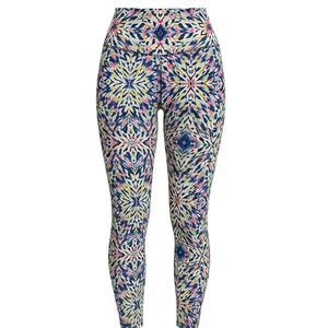 ShoSho Leggings Geometric Print XL High Waist Ankle Length Side Pockets Athletic